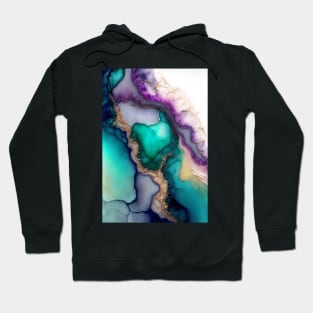 Fresh Extract - Abstract Alcohol Ink Resin Art Hoodie
